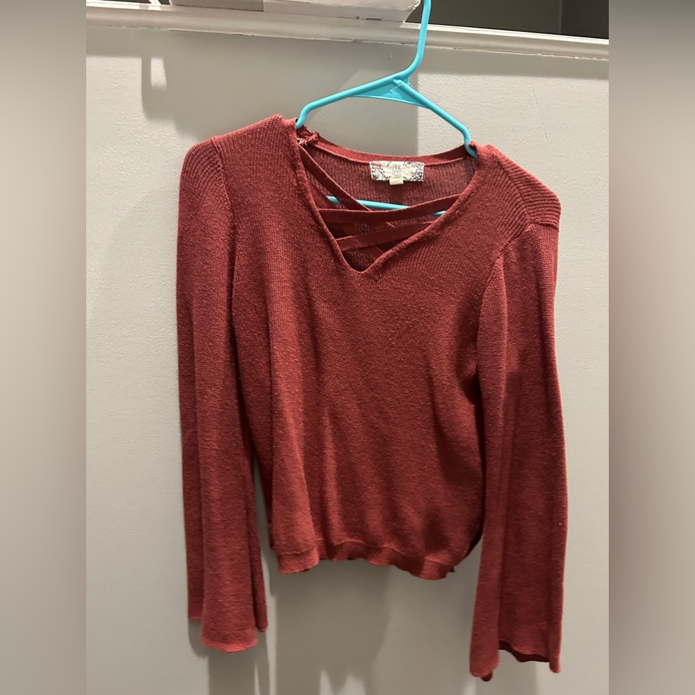 Pink Rose sweater size small